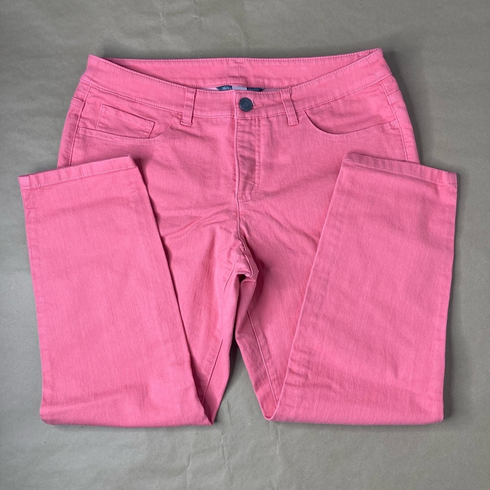 Signature slimming petit cropped jeans by Christopher & Banks.